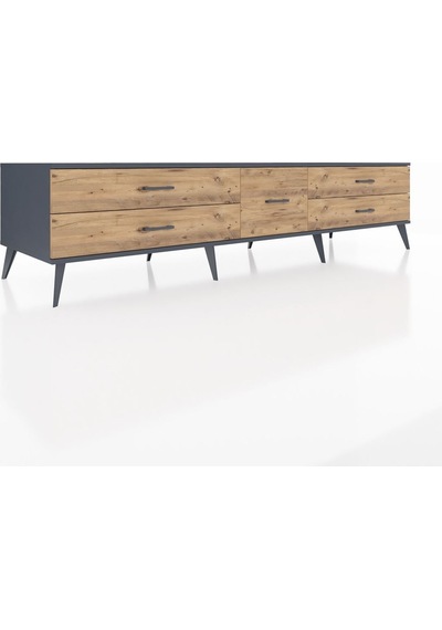 Kronos Tv Ünitesi 5 Çekmeceli 220x59x51 Antrasit-çam Atlas Çam/atlas Çam - Antrasıt Kronos Tv Ünitesi 5 Çekmeceli 220x59x51 Antrasit-çam Atlas Çam/atlas Çam - Antrasıt