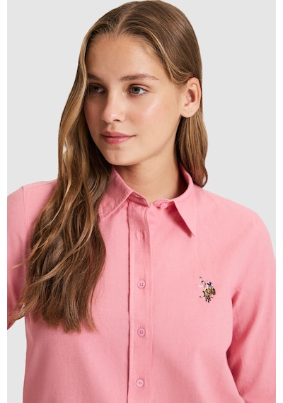 U.s. Polo Assn. Kadın Pembe Gömlek Basic 50320204-vr041