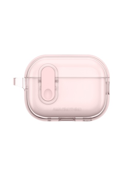 Apple Uyumlu AirPods Pro 2 Kılıf Amazingthing Magnetik Kilit Tasarımlı Minimal Serisi Kılıf Pembe