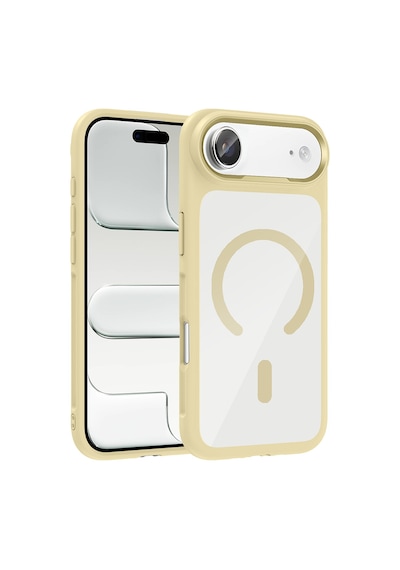Nihcase Apple Uyumlu iPhone 17 Air Kılıf Tiko Metal Çerçeve Tasarım Manyetik Şarj Kapak