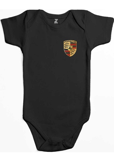 Zepplin Giyim Porsche Logo Mavi Bebek Body Zıbın