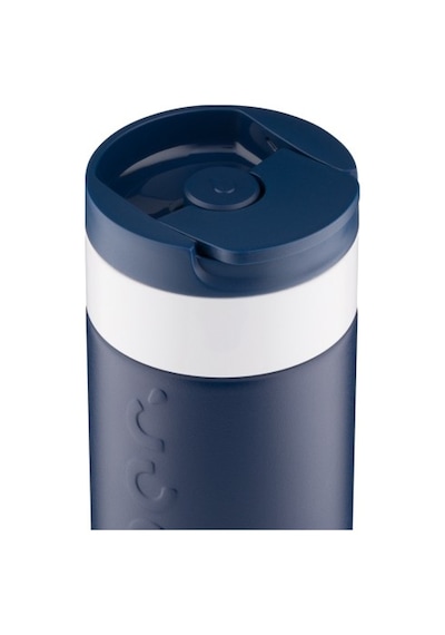 Dopper Travel Mug Yalıtımlı Termos Bardak 400 Ml - Dalga Mavisi Lacivert / Beyaz