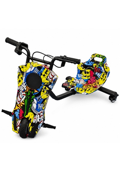 İnwelt Drift Car Bluetooth Hoparlörlü Graffiti Desenli Drift Scoote