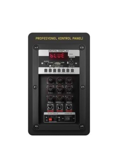 Powerway Mt70 Şarjlı Çift Mikrofonlu Hoparlör Karaoke Sistemi Taşınabilir Amfi Bluetooth Hoparlör
