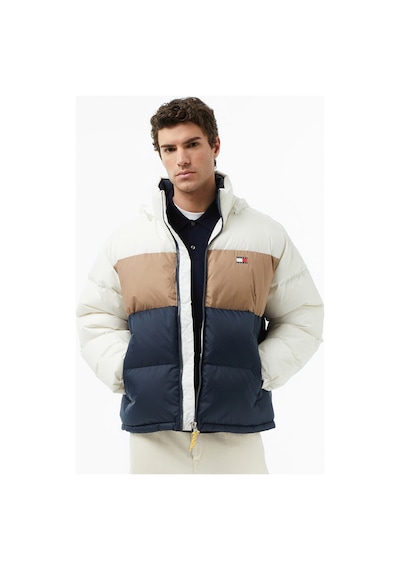 Tommy Hilfiger Tommy Jeans Alaska Erkek Beyaz Puffer Montkapitonedm0dm22117