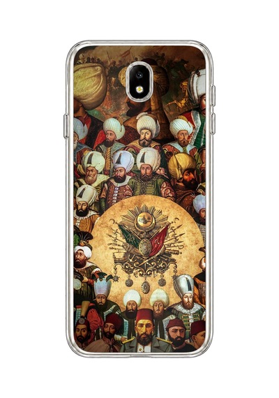 Samsung Galaxy J7 Pro Uyumlu Osmanlı Padişahları Baskılı Silikon Kılıf