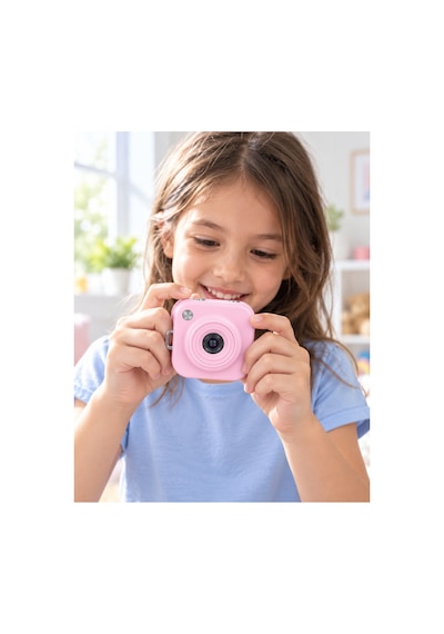 1. Cep Boy Pembe Dijital Fotoğraf Makinesi 2,01 İnç Ekran Ve Type C Şarj Pembe