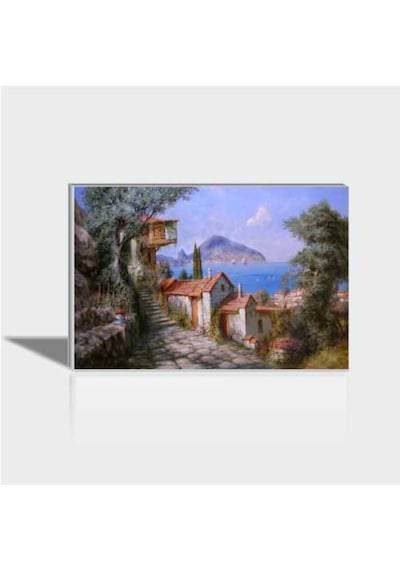 60X90 Cm Yağlı Boya Marmaris Canvas Tablo M3 Decorium