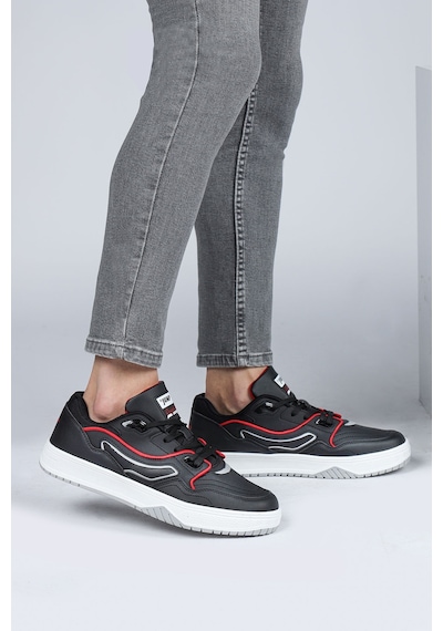 Jump 28520 Siyah -  Beyaz Erkek Sneaker Günlük Spor Ayakkabı Siyah - Beyaz - Gri