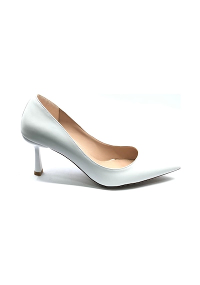 Feles 7 Cm Topuklu Stiletto Kadın Ayakkabı Beyaz-cilt