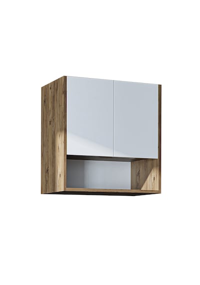 Çamaşır-kurutma Makinesi Dolabı Kapaklı Üst Dolabı Banyo Dolap Atlantik Çam - Beyaz Çamaşır-kurutma Makinesi Dolabı Kapaklı Üst Dolabı Banyo Dolap Atlantik Çam - Beyaz