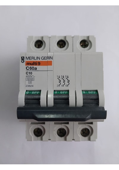 Merlin gerin 3x10 Amper C Tipi MULTİ9 C60A Otomatik Sigorta