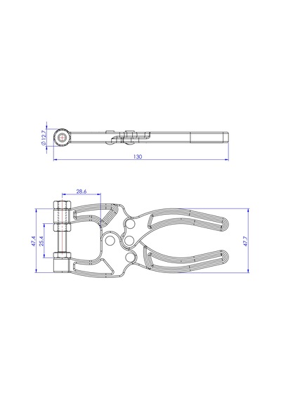 Goodhand Gh-50350 Geçişli Kelepçe 90 Kg Kapasiteli Kompakt Kele