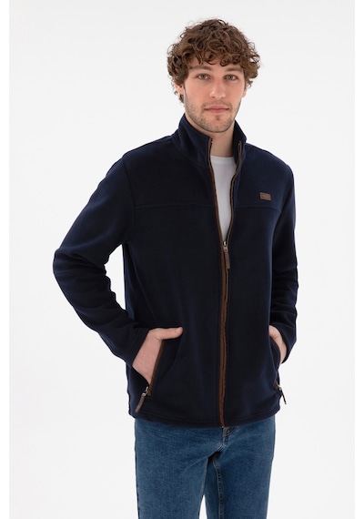 U.S. Polo Assn. Erkek Lacivert  Polar Örme Hırka 50290594-VR033