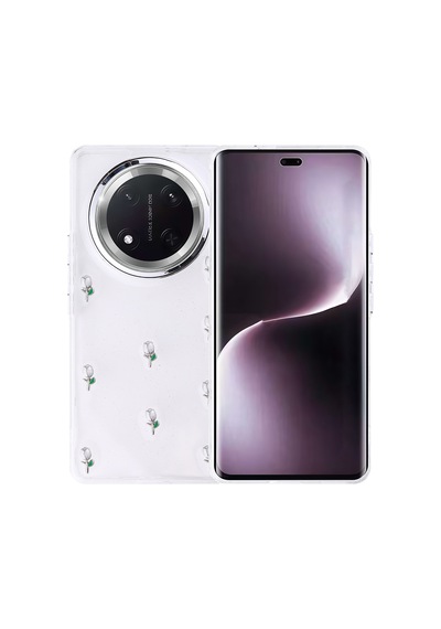 Kilifone - Honor Magic 7 Lite Uyumlu Kılıf Airbag Tasarımlı Simli Şeffaf Kutup Kapak - Yıldız - T37075
