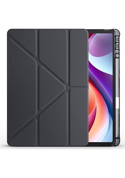 Lenovo M11 Tb-330fu Kılıf Zore Tri Folding Kalem Bölmeli Standlı Kılıf Kapaklı Kılıf