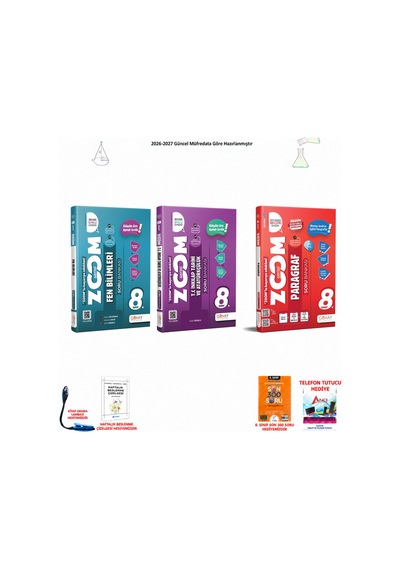 Günay 8. Sınıf Lgs Tüm Dersler 109 300 Soru Hediyeli 3 Kitap Seti