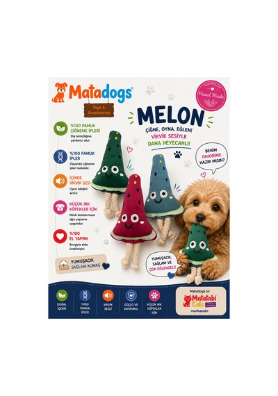 Matadogs Melon Kumaş Köpek Oyuncağı