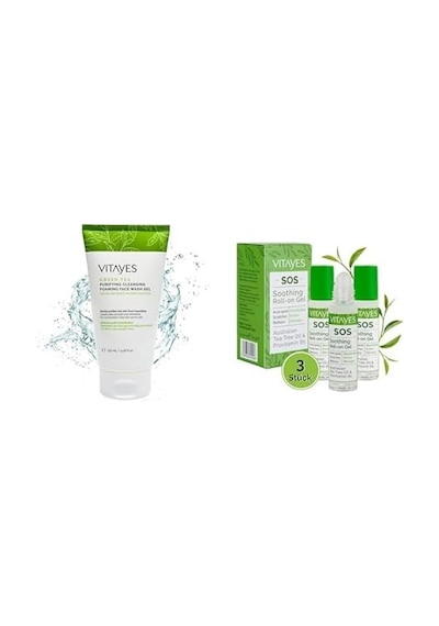 Yüz Temizleme Jeli Ve Çay Ağacı Özlü Serum Avantajlı Set