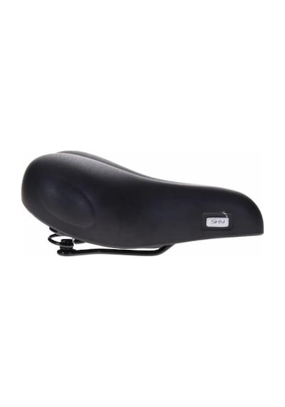 Selle Royal Sky Astrale Unisex Yaylı Geniş Rahat Bisiklet Sele Siyah - Neon Turuncu