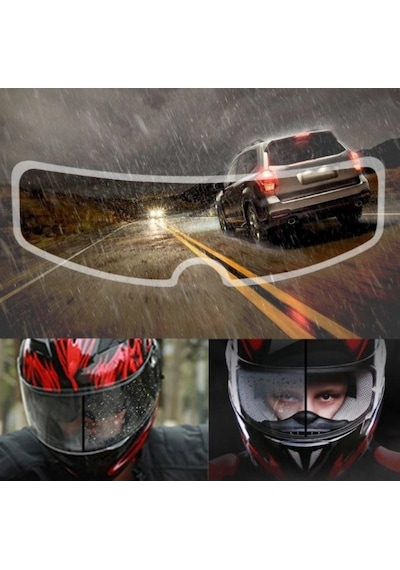 Motosiklet Kaskı İçin Yağmur Kaydırıcı Film 5545