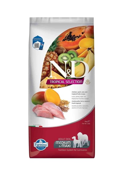 N&d Dog Tropical Selection Chicken Adult Med/max 10 Kg Köpek Maması