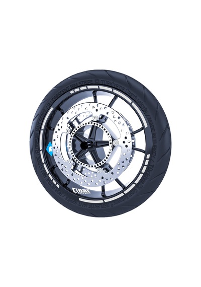 Reflektif Gri Moto GP Stili Jant Şeridi Sticker Çınar Extreme