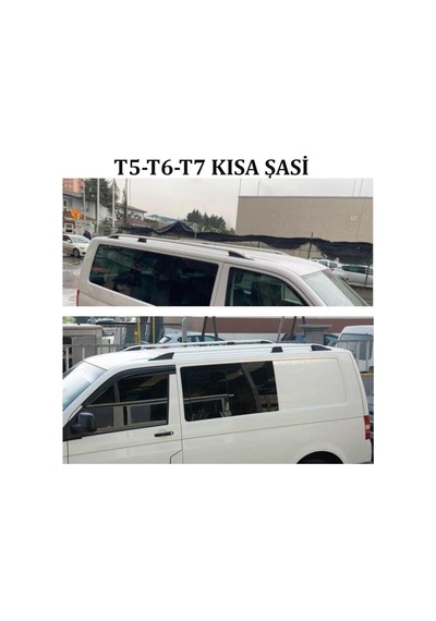 Volkswagen Transporter T5 -t6 İçin Tavan Çıtası/portbagaj Tavan Rayları Kısa Şasi İçin Gri