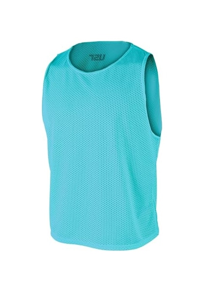 Usr Antrenman Yeleği Fileli Turkuaz Küçük Boy - Bib 10 Lu Paket Beyaz - Gri