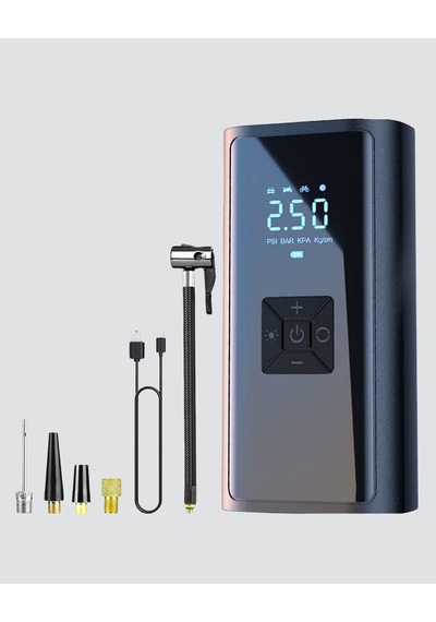 Taşınabilir 80w Kablosuz Lastik Şişirme Pompası Dijital Ekranlı