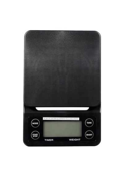 Bethjıam Hassas Kahve Tartısı, Mutfak Tartısı - Hassaslık: 0.1 Gr. / Max: 3 Kg - Zamanlayıcılı Dijital Tartı, Terazi, Çok Renkli Açık Bej