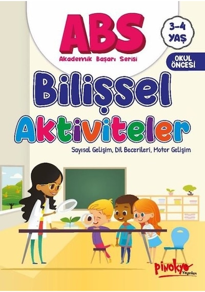 ABS Bilişsel Aktiviteler - Sayısal Gelişim Dil Becerileri Motor Gelişim 3 - 4 Yaş - Buçe Dayı - Pinokyo