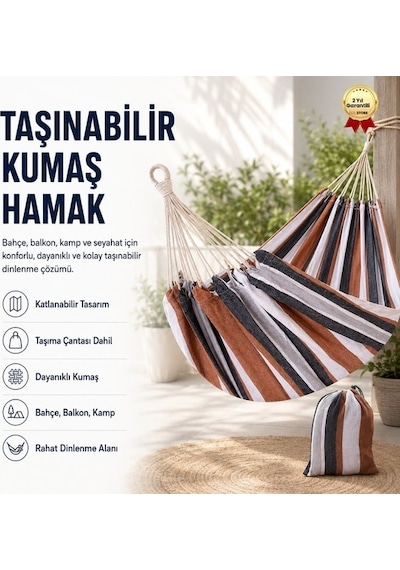 Taşınabilir Katlanabilir Kumaş Hamak Bahçe, Balkon, Kamp Ve Seyahat İçin Dayanıklı Dinlenme Hamak + Taşıma Çantası-1433 Mavi - Beyaz Taşınabilir Katlanabilir Kumaş Hamak Bahçe, Balkon, Kamp Ve Seyahat İçin Dayanıklı Dinlenme Hamak + Taşıma Çantası-1433 Mavi - Beyaz