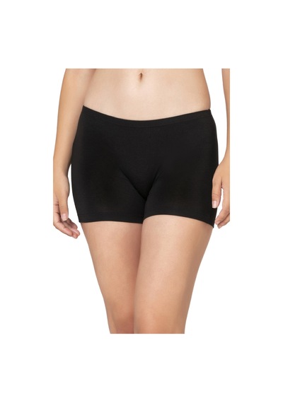 Özkan Underwear Özkan 27782 Kadın Premium Kumaş Modal Pamuklu Esnek Rahat Mini Boxer Şort Tayt Siyah