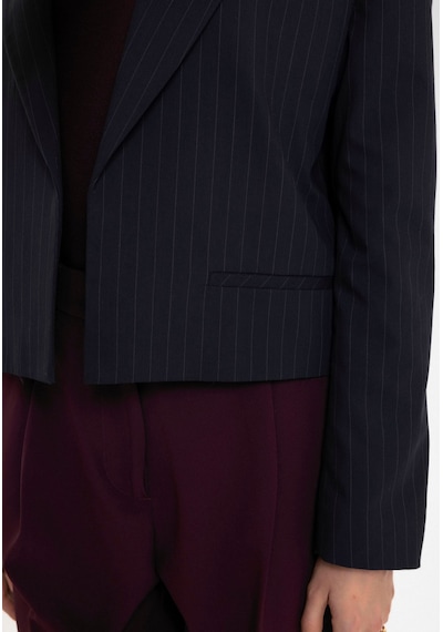 Antioch Relax Fit Düğmesiz Crop Kadın Blazer Ceket Lacivert