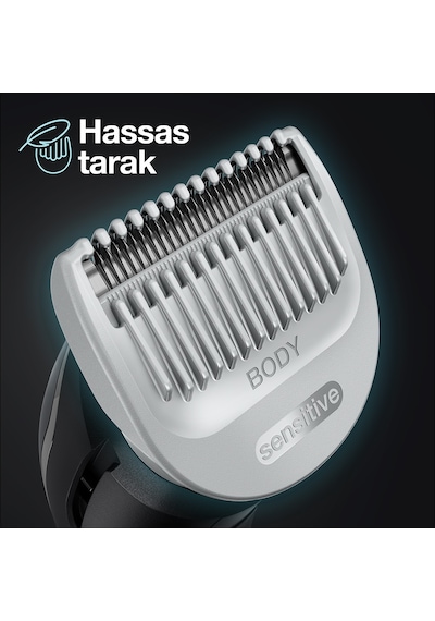 Braun BodyGroomer 3 BG 3340 SkinShield Teknolojisi 3 Ek Parçalı Vücut Bakım Seti