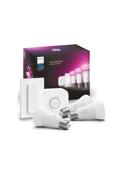 Huewca 9-75w Renkli Akıllı Başlangıç Seti 3'lü Kumandalı E27 Bluetooth Özellikli Diğer