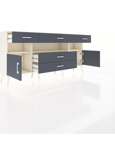 Arges Konsol 3 Raflı 5 Çekmeceli 2 Kapaklı 176x30x83 Aytaşı-antrasit/antrasit Antrasit/antrasit Arges Konsol 3 Raflı 5 Çekmeceli 2 Kapaklı 176x30x83 Aytaşı-antrasit/antrasit Antrasit/antrasit