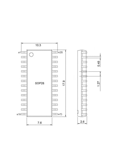 Sop28 So28 To Dıp28 Yaylı Adaptör Soket Eeprom Flash Programlayıcı Entegre Kolay Programlama