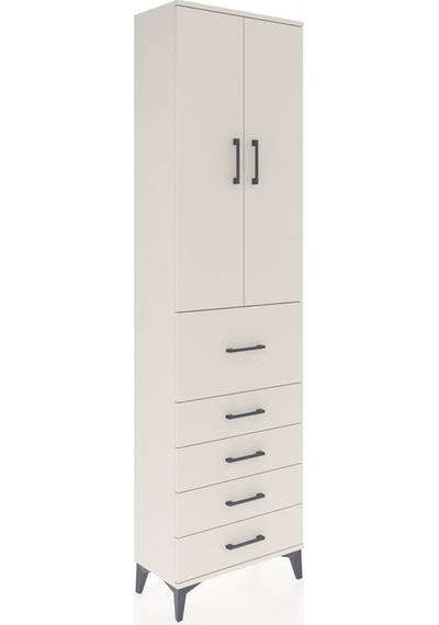 Arges Dolap 2 Raflı 5 Çekmeceli 2 Kapaklı 60x30x221 Aytaşı-ay... Aytaşı