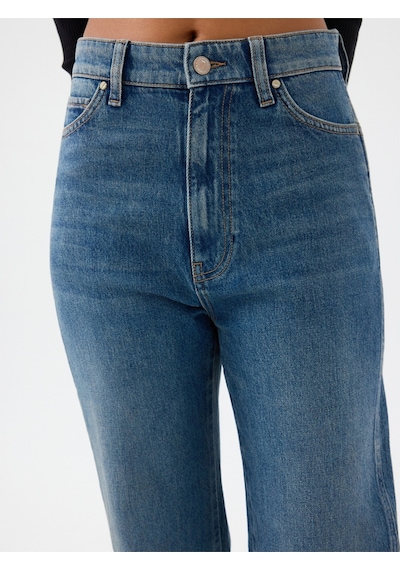 Slim Straight Slim Fit Kadın Pantolon Denim