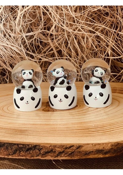 Giftmoda Mini Işıklı Panda Kar Küresi