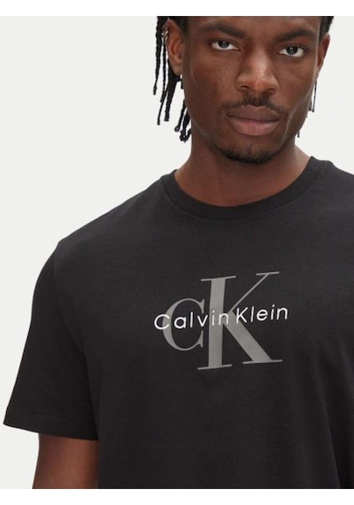 Calvin Klein Ss Hero Monologo Tee 20s-8554 Black