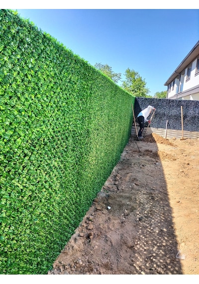 Yapay Çim Çit Örgü Telli Bahçe Çiti 150 Cm X 8 Mt