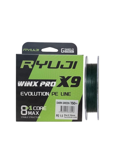 Ryuji Winx Pro X9 150mt 0.16mm İp Misina Koyu Yeşil