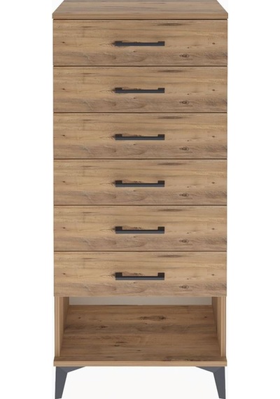 Arges Dolap 6 Çekmeceli 60x30x134 Çam-çam Çam Arges Dolap 6 Çekmeceli 60x30x134 Çam-çam Çam