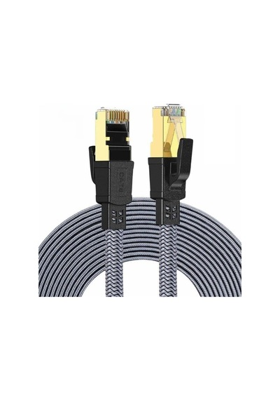 Hi Link Flat Örgülü Cat8 3 Metre Ethernet Kablo Yüksek Hızlı 40gbps 2000mhz Ethernet Kablosu Fk0803