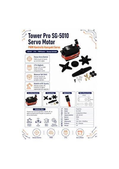 Tower Pro Sg-5010 Servo Motor
