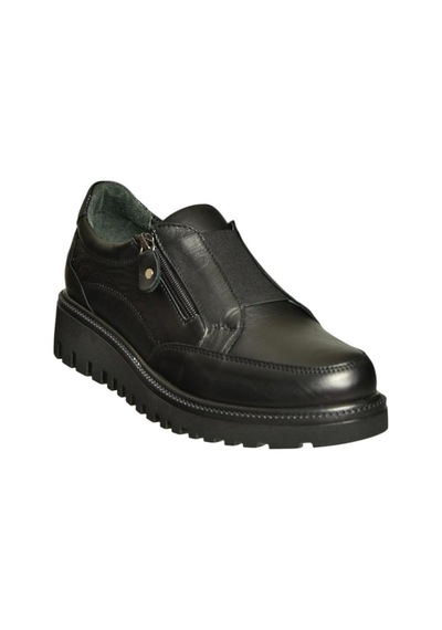 Fox Shoes U555040503 Siyah Hakiki Deri Günlük Kadın Ayakkabı Siyah-hakiki Deri