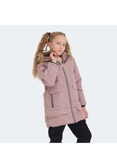 Slazenger CAMELIA Çocuk Kapüşonlu Pudra Mont & Kaban